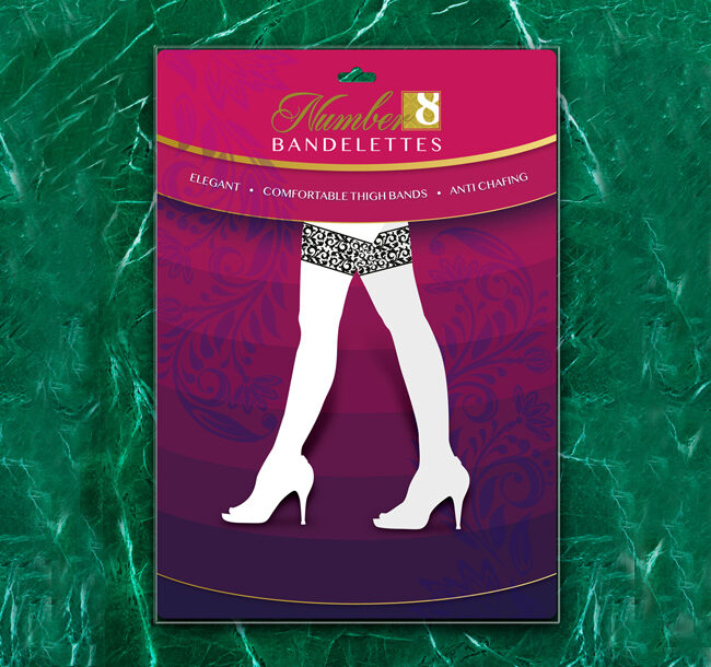 Number8 Thigh Bandelettes prevents thigh chafing, it is an elegant fashion piece that prevents thigh marks & thigh rubbing. It can be worn under Abaya, skirts, dresses & Jeans. It is very comfortable and completely seamless.